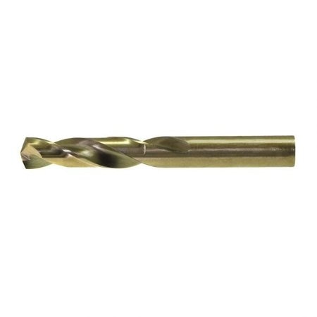 DRILLCO Screw Machine Length Drill, Heavy Duty Stub Length, Series 380C, Imperial, 25 Drill Size Wire 380C025